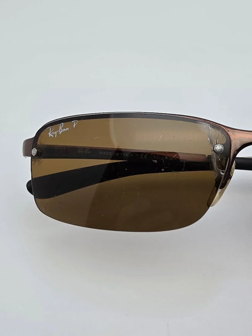 Ray-Ban RB3217 014/83 Brown Frame Polarized Brown Lens Sunglasses Italy 58mm